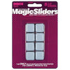 Magic Sliders Gray Adhesive Plastic Sliding Discs 8 pk