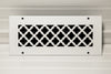 Steelcrest Designer 12 X 4 Wall /Ceiling White Return Vent Cover, With Face Mounting Screw Holes, No Damper