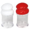 Chef Craft 5 in. W x 3-1/2 in. L Red/White Plastic Salt and Pepper Shaker Set (Pack of 3)