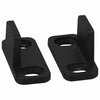 National Hardware Matte Black Aluminum Double Floor Guide 1 pc