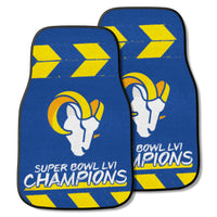 Los Angeles Rams Super Bowl LVI Front Carpet Car Mat Set - 2 Pieces