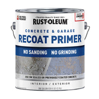 Rust-Oleum Garage and Interior Gray Matte Water-Based Primer 1 gal (Pack of 2).