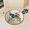 University of Miami Sebastian the Ibis Baseball Rug - 27in. Diameter