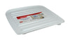 Rubbermaid 15.3 in. L X 14.3 in. W X 1.3 in. H White Plastic Dish Drainer