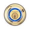 Kwikset SmartKey Polished Brass Metal Single Cylinder Deadbolt