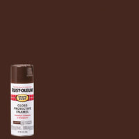 Rust-Oleum Stops Rust Gloss Leather Brown Spray Paint 12 oz.