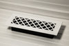 Steelcrest Designer 12 X 4 Floor Supply Vent Cover, With Air-Volume Damper & No Face Mounting Screw Holes