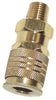 Campbell Hausfeld Brass Air Coupler 1/4 in. Male 1 pc