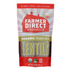 Farmer Direct Co-Op Organic French Green Lentils - Case of 12 - 1 LB