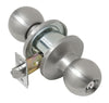 Tell Empire Satin Stainless Steel Entry Lockset 1-3/4 in.