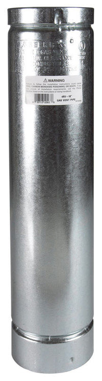 Selkirk 4 in. Dia. x 18 in. L Aluminum Round Gas Vent Pipe (Pack of 6)