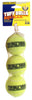 Petsport Tuff Ball Orange Polyster/Rubber Squeak Mesh Ball Dog Toy 3 pk