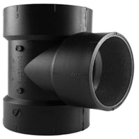 Charlotte Pipe 2 in. Hub X 2 in. D Hub ABS Vent Tee