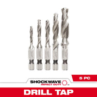 Milwaukee Shockwave Metal Drill and Tap Set 5 pc