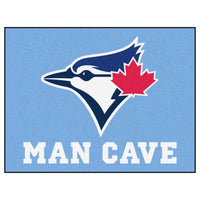 MLB - Toronto Blue Jays Light Blue Man Cave Rug - 34 in. x 42.5 in.