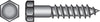 Hillman 1/4 in. X 1 in. L Hex Zinc-Plated Steel Lag Screw 100 pk