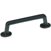 Hickory Hardware Carbonite Rustic Bar Cabinet Pull 4 in. Iron Black 1 pk