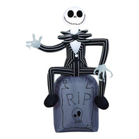 Gemmy Airblown 3.5 ft. LED Jack Skellington On Tombstone Inflatable