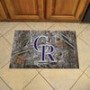 MLB - Colorado Rockies Camo Camo Rubber Scraper Door Mat