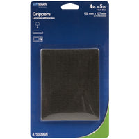 Waxman Consumer Group Black Self-Stick Gripper Pads 4 in. x 5 in.