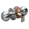 Master Lock Satin Nickel Bed and Bath Knob Right or Left Handed