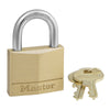 Master Lock 1-1/4 in. H X 5/16 in. W X 1-9/16 in. L Brass 4-Pin Cylinder Padlock