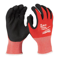 Milwaukee Cut Level 1 Cut Resistant Nitrile Dipped Gloves Red M 1 pair