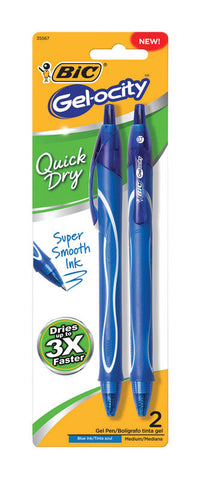 BIC Gel-ocity Blue Retractable Gel Pen 2 pk (Pack of 6)