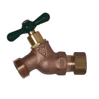 Arrowhead Brass 1/2 in. Copper Compression X 3/4 in. MHT Brass Hose Bibb