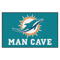 NFL - Miami Dolphins Man Cave Rug - 5ft. x 8 ft.