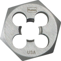 Irwin Hanson High Carbon Steel SAE Hexagon Die 3/8 in. 1 pc