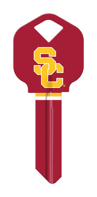 Hillman University of Southern California Painted Key House/Office Universal Key Blank Single (Pack of 6).