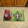 NFL - New Orleans Saints Rubber Scraper Door Mat