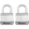 Master Lock Magnum 6.3 in. H X 2 in. W Laminated Steel 4-Pin Cylinder Padlock Keyed Alike