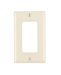 Leviton Decora Almond 1 gang Thermoset Plastic Decorator Wall Plate 10 pk