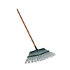 Seymour S300 DuraLite 25 Tine Steel Leaf Rake Wood Handle