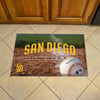 MLB - San Diego Padres Yellow Rubber Scraper Door Mat