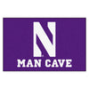 Northwestern University Man Cave Rug - 19in. x 30in.