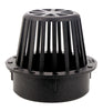 NDS  4 in. Black  Polyolefin  Round  Atrium Grate