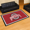 Ohio State University 5ft. x 8 ft. Plush Area Rug