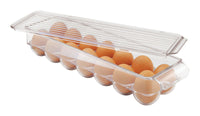 InterDesign 3 in. H x 14.5 in. L Clear Plastic Egg Holder (Pack of 6)