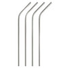 Harold Import Brown Stainless Steel Straws