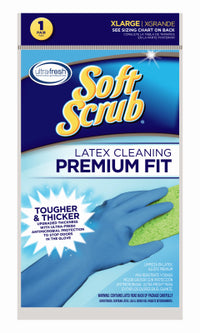 Soft Scrub Latex Cleaning Gloves XL Blue 1 pk