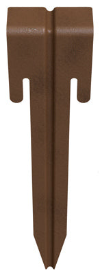 Edging Stakes, Bronze Steel, 10.5-In., 3-Pk.