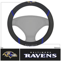 NFL - Baltimore Ravens Embroidered Steering Wheel Cover