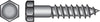 Hillman 1/2 in. X 6 in. L Hex Hot Dipped Galvanized Steel Lag Screw 25 pk