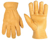 CLC Work Gear Yellow Reinforced Leather Palm Thumb Patch Men's Driver Gloves M