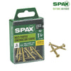 SPAX No. 6 x 1-1/4 in. L Phillips/Square Flat Head Yellow Zinc Steel Multi-Purpose Screw 35 each