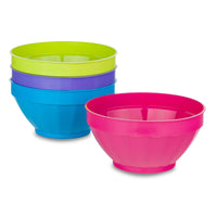 B&R Plastics Assorted Polyethylene Fluted Fluted Bowl 1 each