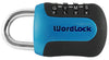 Wordlock 0.8 in. H X 1.8 in. W X 3-1/2 in. L Steel 4-Dial Combination Padlock